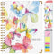 Hardcover Academic Year 2024-2025 Planner (June 2024 through July 2025) 8.5"X11", Large, Daily Weekly Monthly Planner Yearly Agenda. Bookmark, Pocket Folder and Sticky Note Set, Watercolor Butterflies