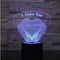 Valentines Day Gift Hands Holding Love 3D Night Light